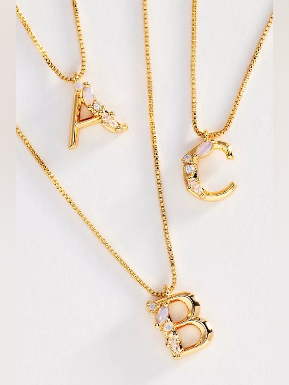 NWT Letter A - Anthropologie Crystal Initial Necklace letter A (US$ 48)